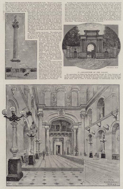 Blenheim Palace illustriert von Henry Edward Tidmarsh