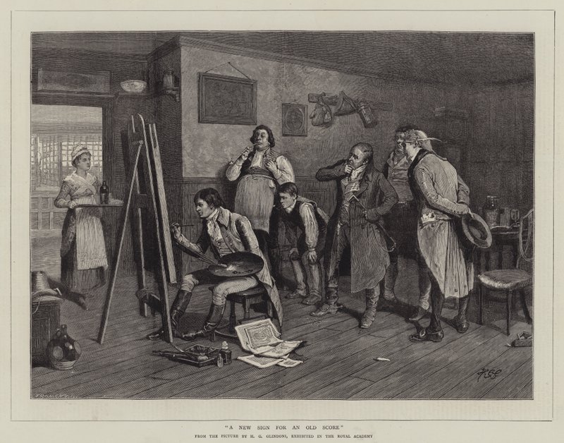 Ein neues Zeichen für eine alte Rechnung von Henry Gillard Glindoni