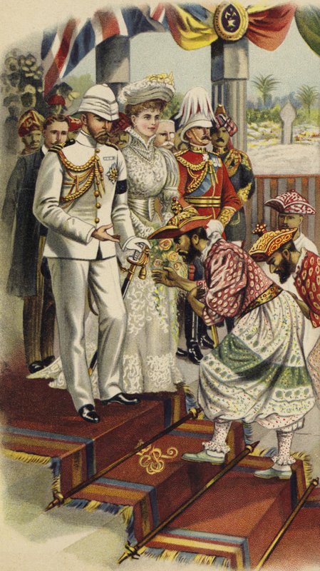 Der Herzog von York und Cornwall beim Durbar in Kandy, Ceylon, 1901 von Henry Payne