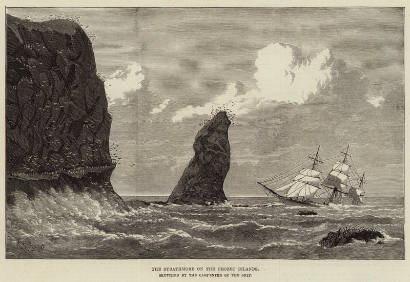 Die Strathmore auf den Crozet-Inseln von Henry Spernon Tozer