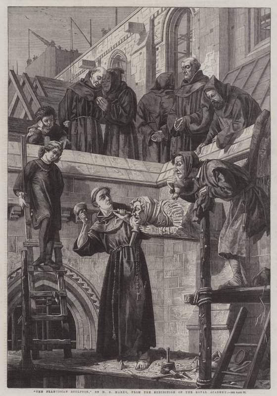 Der Franziskanische Bildhauer von Henry Stacey Marks