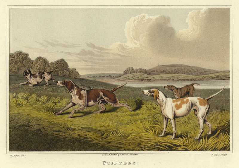 Zeiger (Chromolithographie) von Henry Thomas Alken