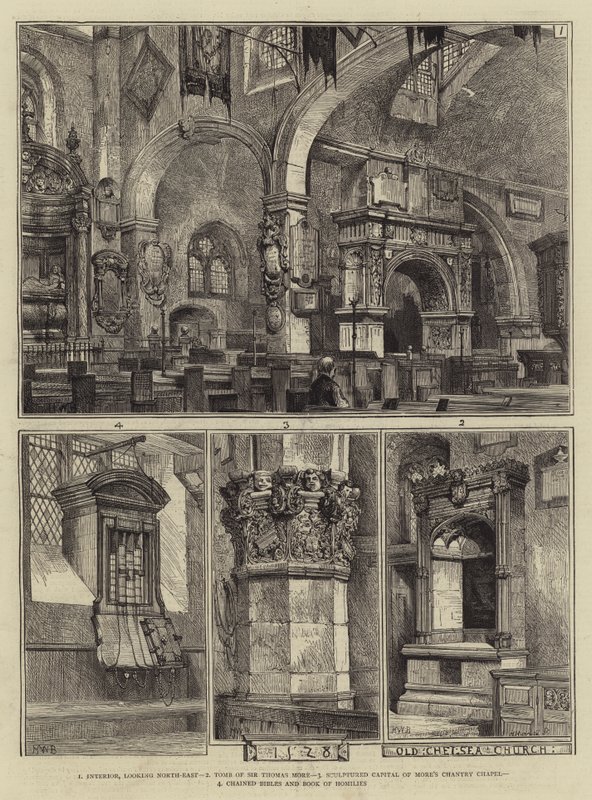 Alte Chelsea Kirche von Henry William Brewer