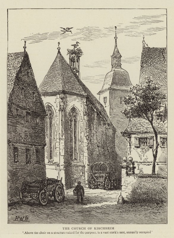 Die Kirche von Kirchheim von Henry William Brewer