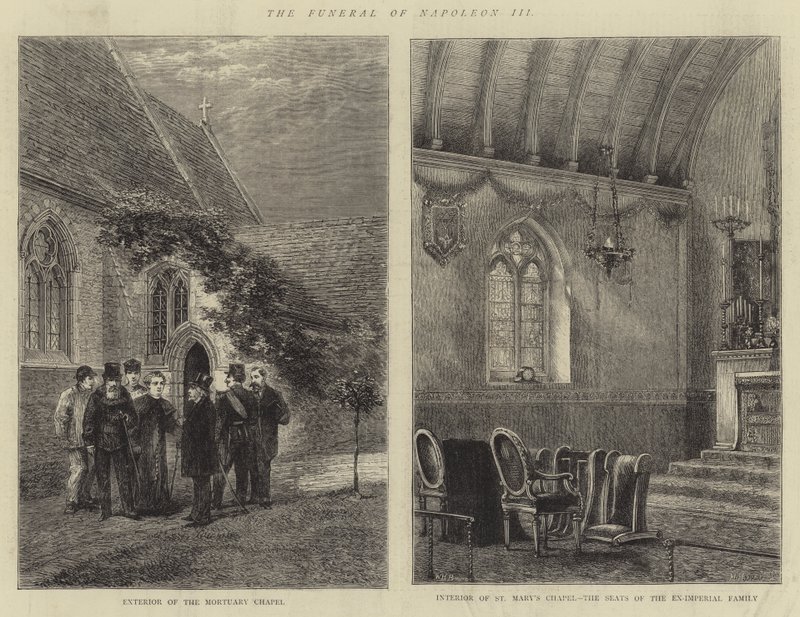 Die Beerdigung von Napoleon III von Henry William Brewer