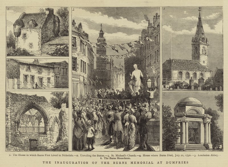 Die Einweihung des Burns-Denkmals in Dumfries von Henry William Brewer