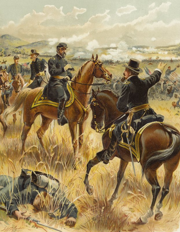 Meade bei Gettysburg, 2. Juli 1863 von Henry Alexander Ogden