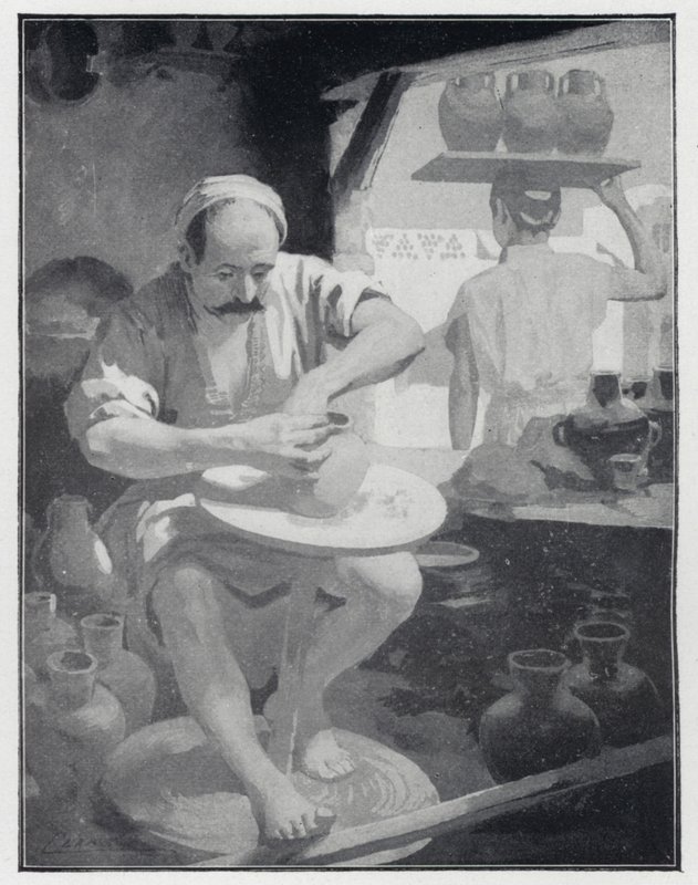 Ein östlicher Töpfer (Lithografie) von Henry Andrew Harper