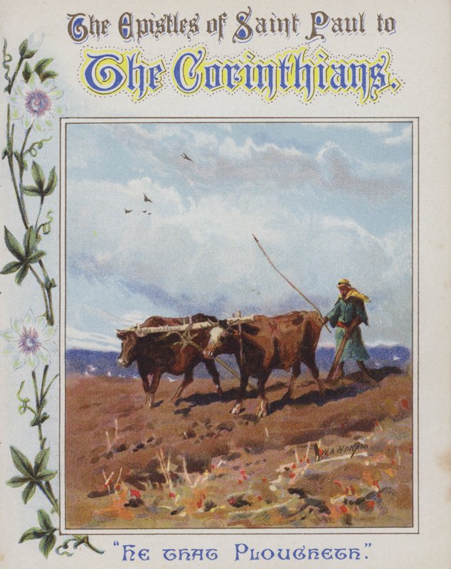 Der Pflügende (Chromolithografie) von Henry Andrew Harper