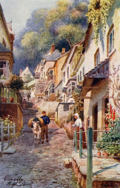 High Street, Clovelly von Henry B. (after) Wimbush