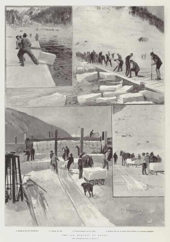 Die Eisernte in Davos von Henry Charles Seppings Wright
