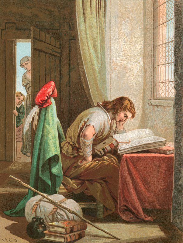 Christian weint und betet von Henry Courtney Selous