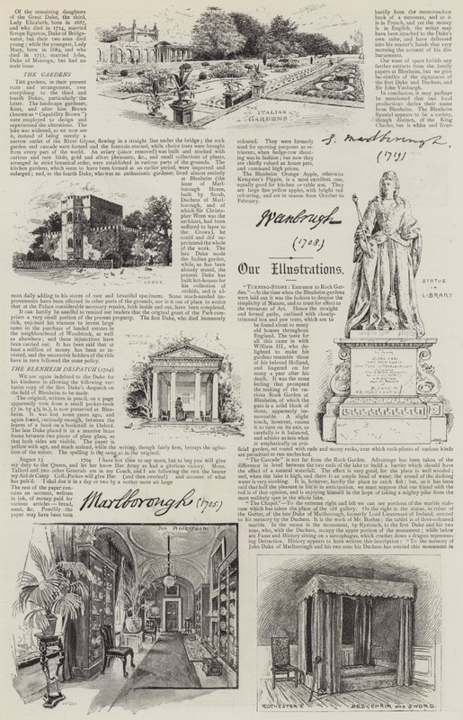 Blenheim Palace illustriert von Henry Edward Tidmarsh