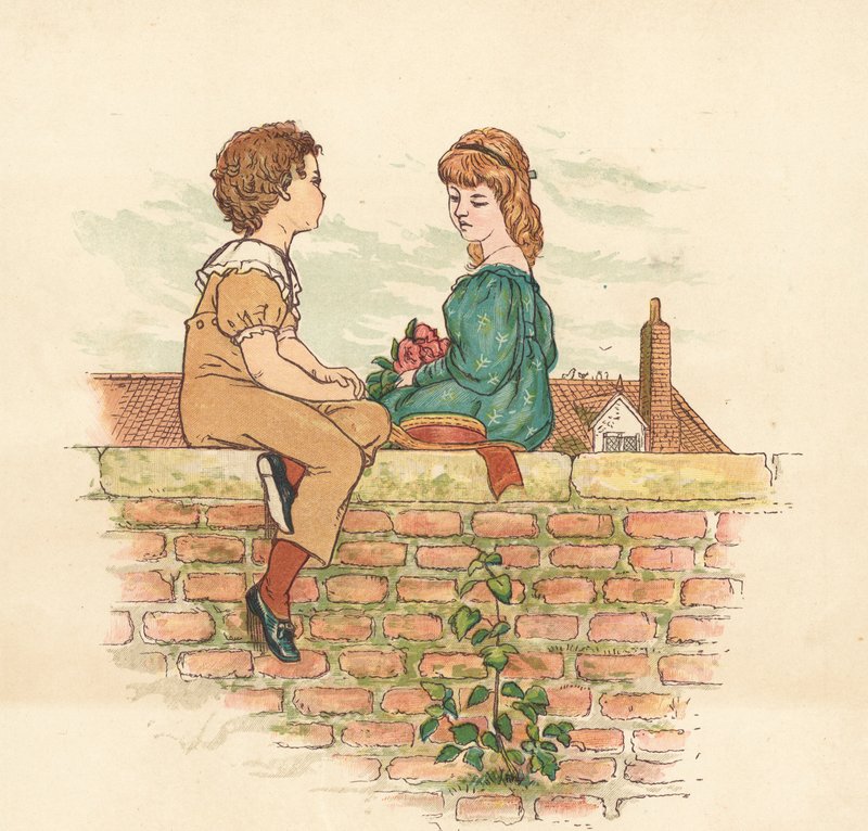 Nachbarschaftliche Leute (Farblithografie) von Henry Hetherington Emmerson