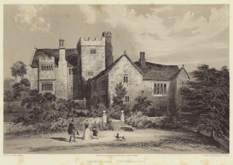 Throwley Hall, Staffordshire von Henry Lark Pratt