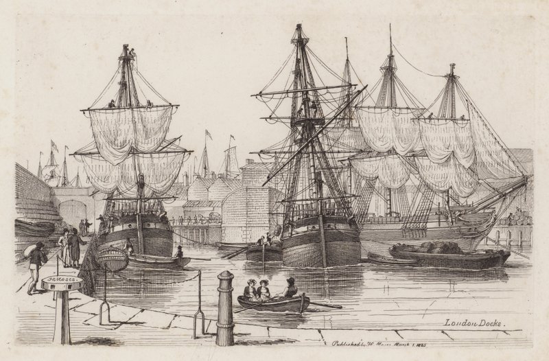 Londoner Docks von Henry Moses