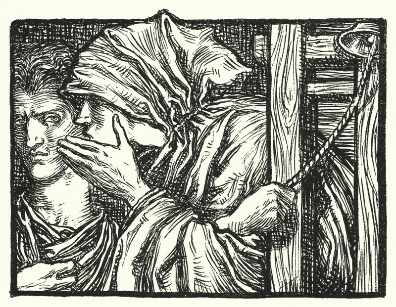 Matthew Arnold Gedicht: Die Stimme (Gravur) von Henry Ospovat