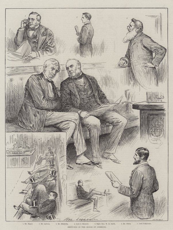 Skizzen im House of Commons von Henry Stephen Ludlow