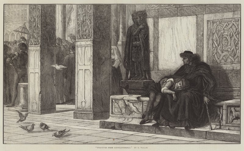 Flüchtlinge aus Konstantinopel von Henry Wallis