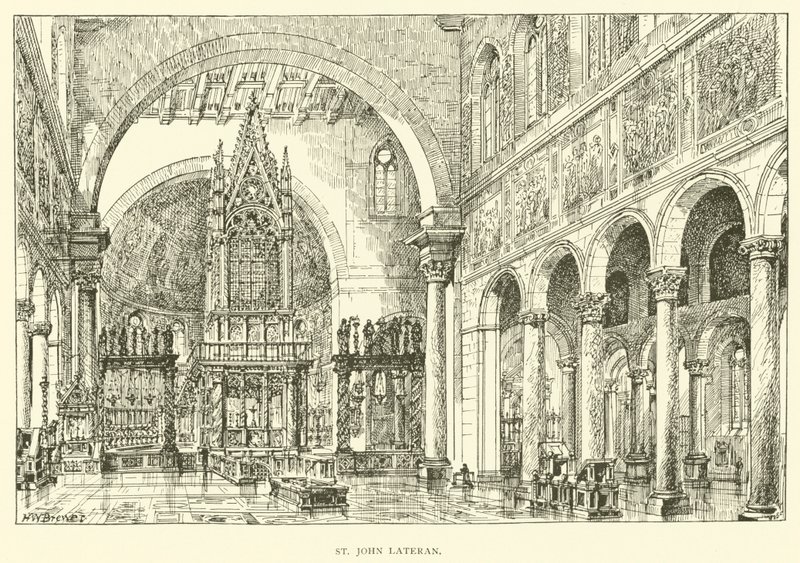 St. Johannes im Lateran (Stich) von Henry William Brewer