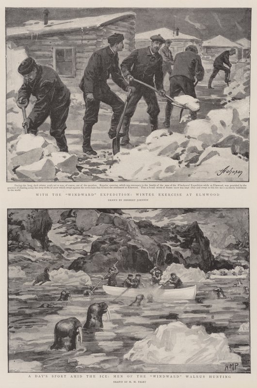 Dr. Nansen und Mr. Jackson im weißen Norden von Herbert Johnson