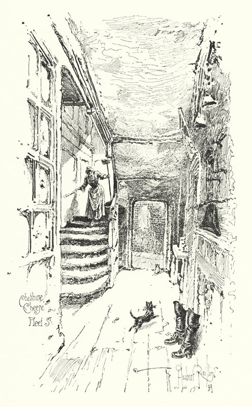 Cheshire Cheese, Fleet Street, London von Herbert (after) Railton