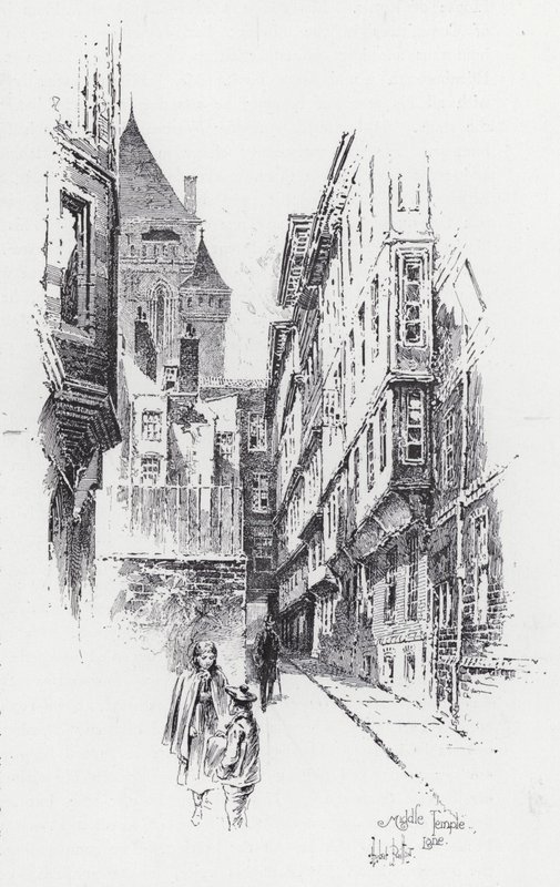 Middle Temple Lane von Herbert (after) Railton