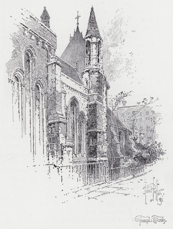 Temple Church von Herbert (after) Railton