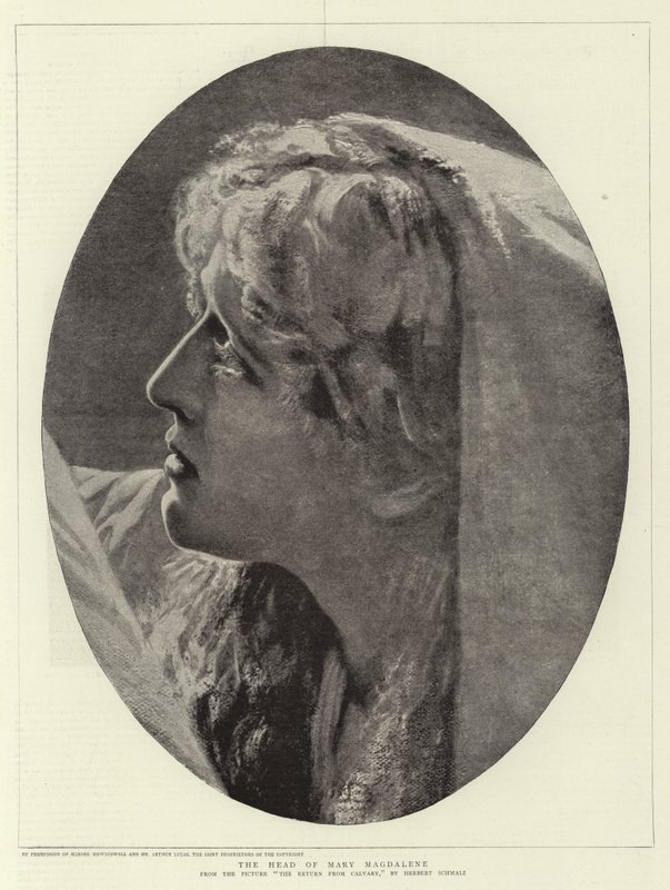 Der Kopf von Maria Magdalena von Herbert Gustave Schmalz
