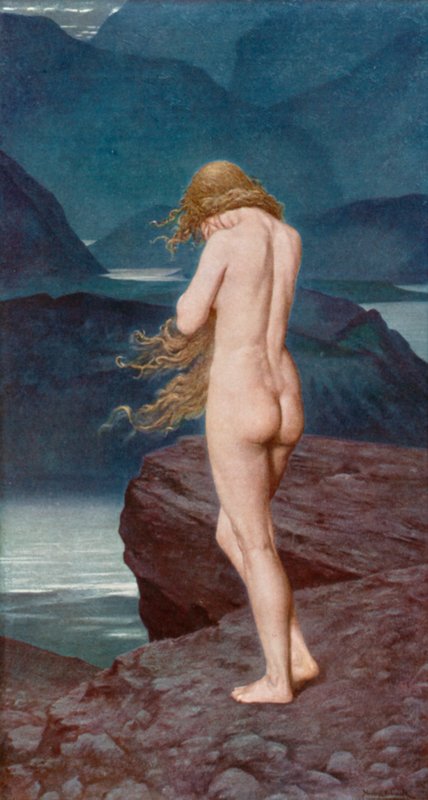 Eva im Exil von Herbert Gustave after Schmalz
