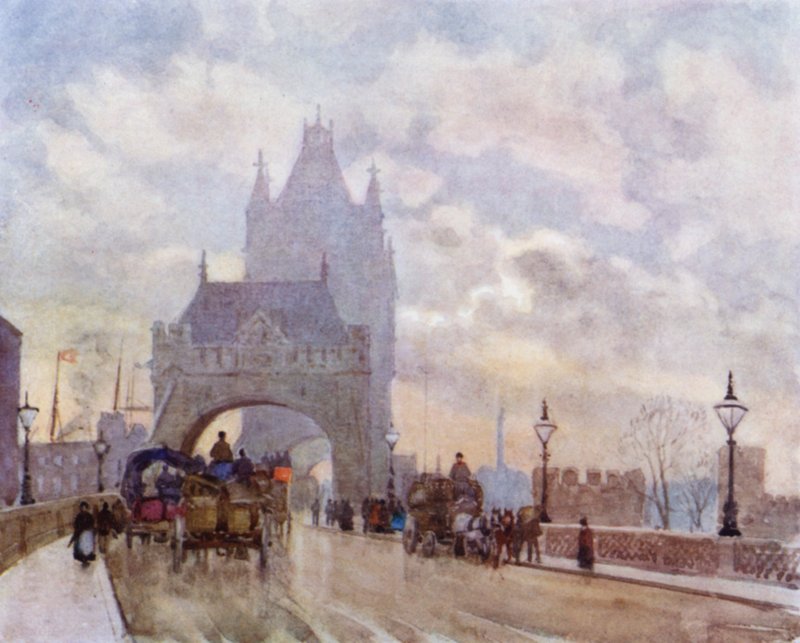 Auf der Tower Bridge von Herbert Menzies (after) Marshall
