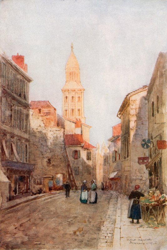 Eine Straße in Perigueux von Herbert Menzies Marshall
