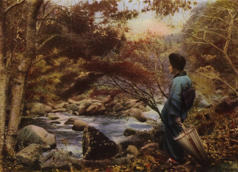 Herbst in Miyanoshita (Foto) von Herbert Ponting