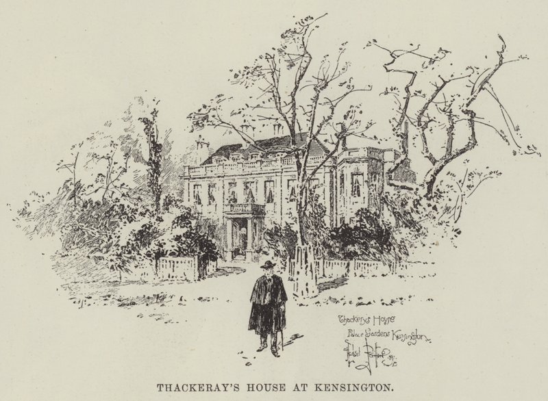 Thackerays Haus in Kensington von Herbert Railton