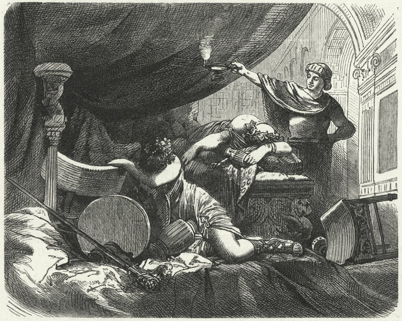 Der Morgen nach einem römischen Fest von Hermann Vogel