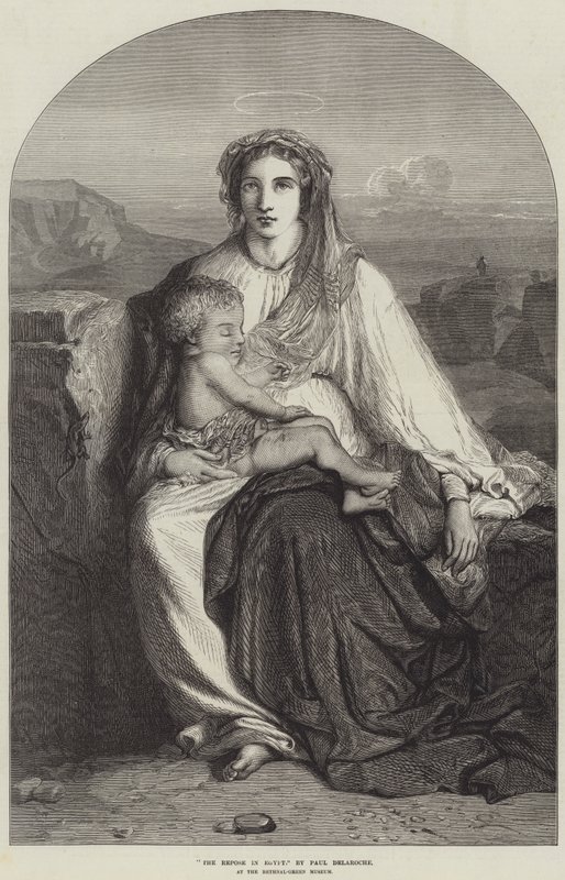 Die Ruhe in Ägypten von Hippolyte Delaroche