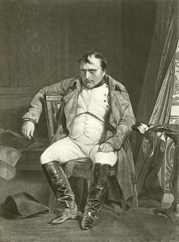 Abdankung, Napoleon in Fontainebleau von Hippolyte Delaroche