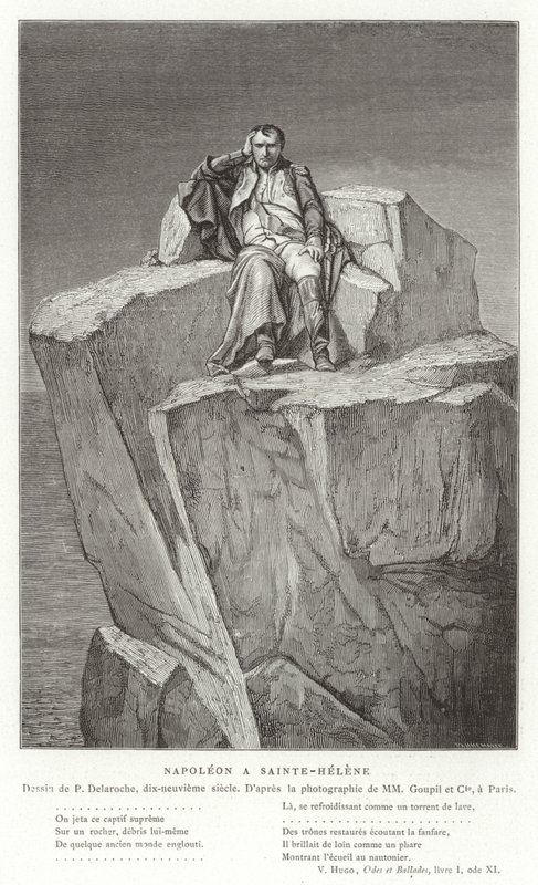 Napoleon auf St. Helena von Hippolyte Delaroche