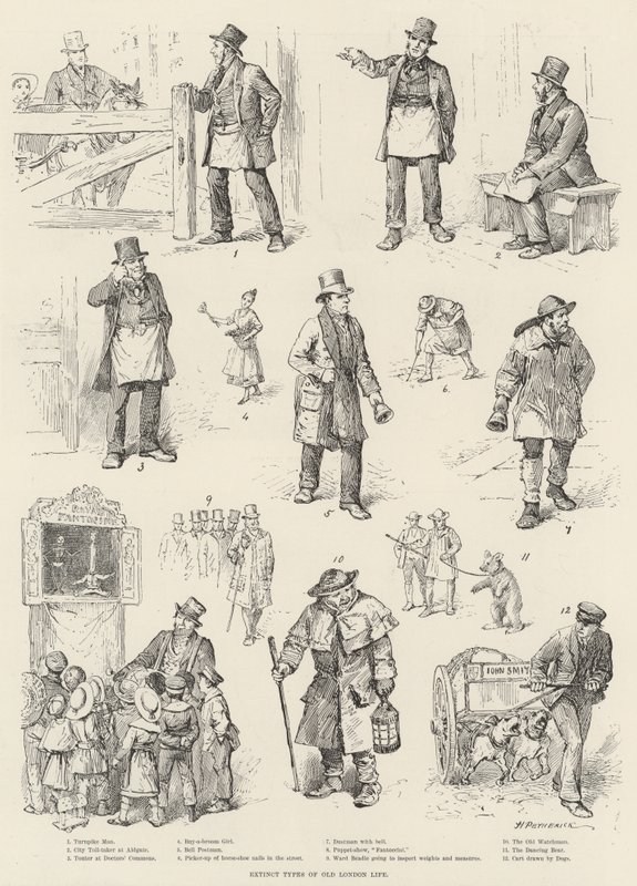 Ausgestorbene Typen des alten Londoner Lebens von Horace Petherick