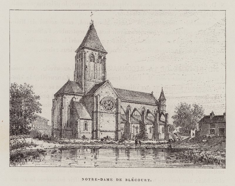 Notre-Dame De Blecourt (Gravur) von Hubert Clerget