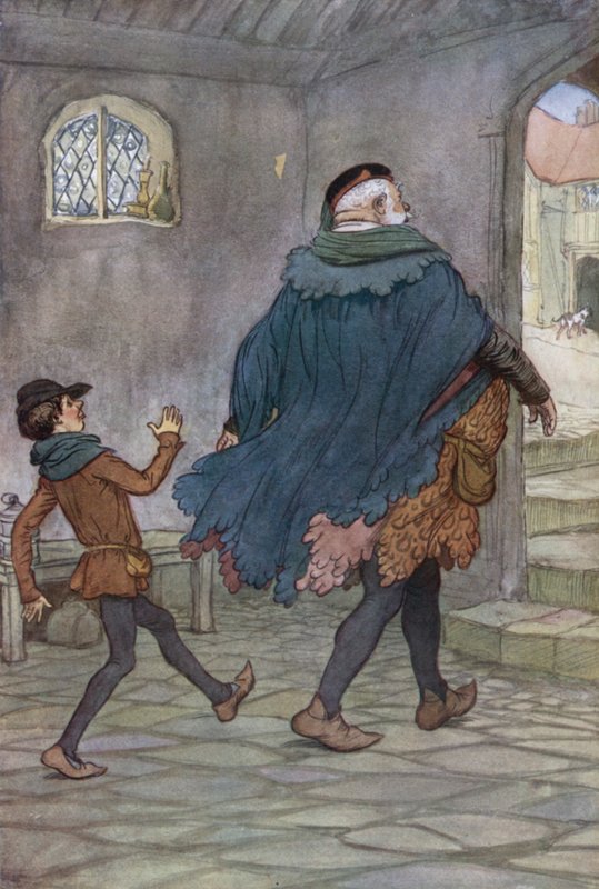 Illustration für Die lustigen Weiber von Windsor von Hugh Thomson