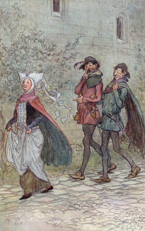 Illustration zu Die lustigen Weiber von Windsor von Hugh Thomson