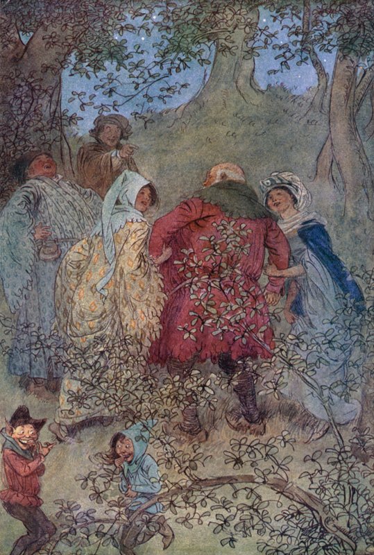 Illustration zu Die lustigen Weiber von Windsor von Hugh Thomson