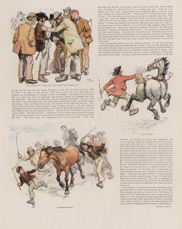 Ein irischer Pferdemarkt von Hugh Thomson