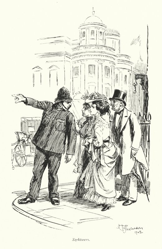 London: Touristen von Hugh Thomson