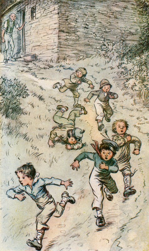 Fliehen in Panik von Hugh Thomson