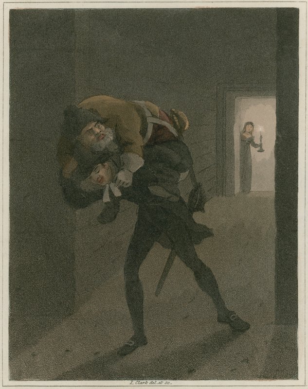 Illustration aus Hudibras von Samuel Butler von I Clark