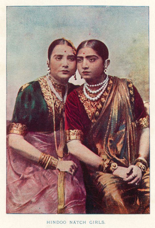 Indische Eingeborene: Hindu-Natch-Mädchen von Indian photographer