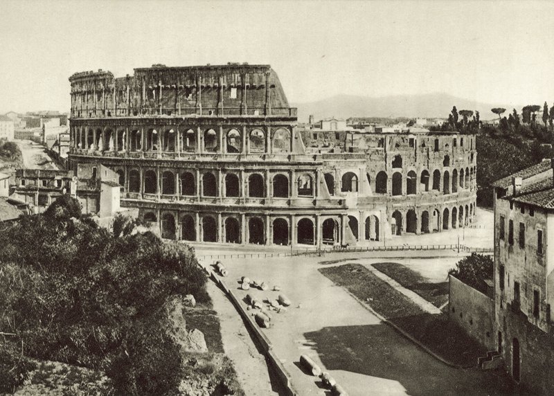 Flavisches Amphitheater oder Kolosseum von Italian Photographer