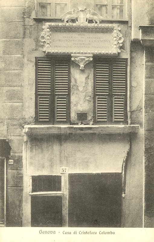 Genua, Italien, Haus von Christoph Kolumbus von Italian Photographer